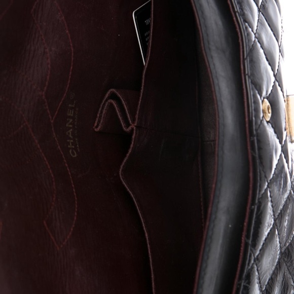 Chanel Reissue double flap black patent bag - Picture 5 of 5